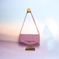 „Handgefertigte Häkeltasche Lívia | Boho Clutch Altrosa | Cora Fashion