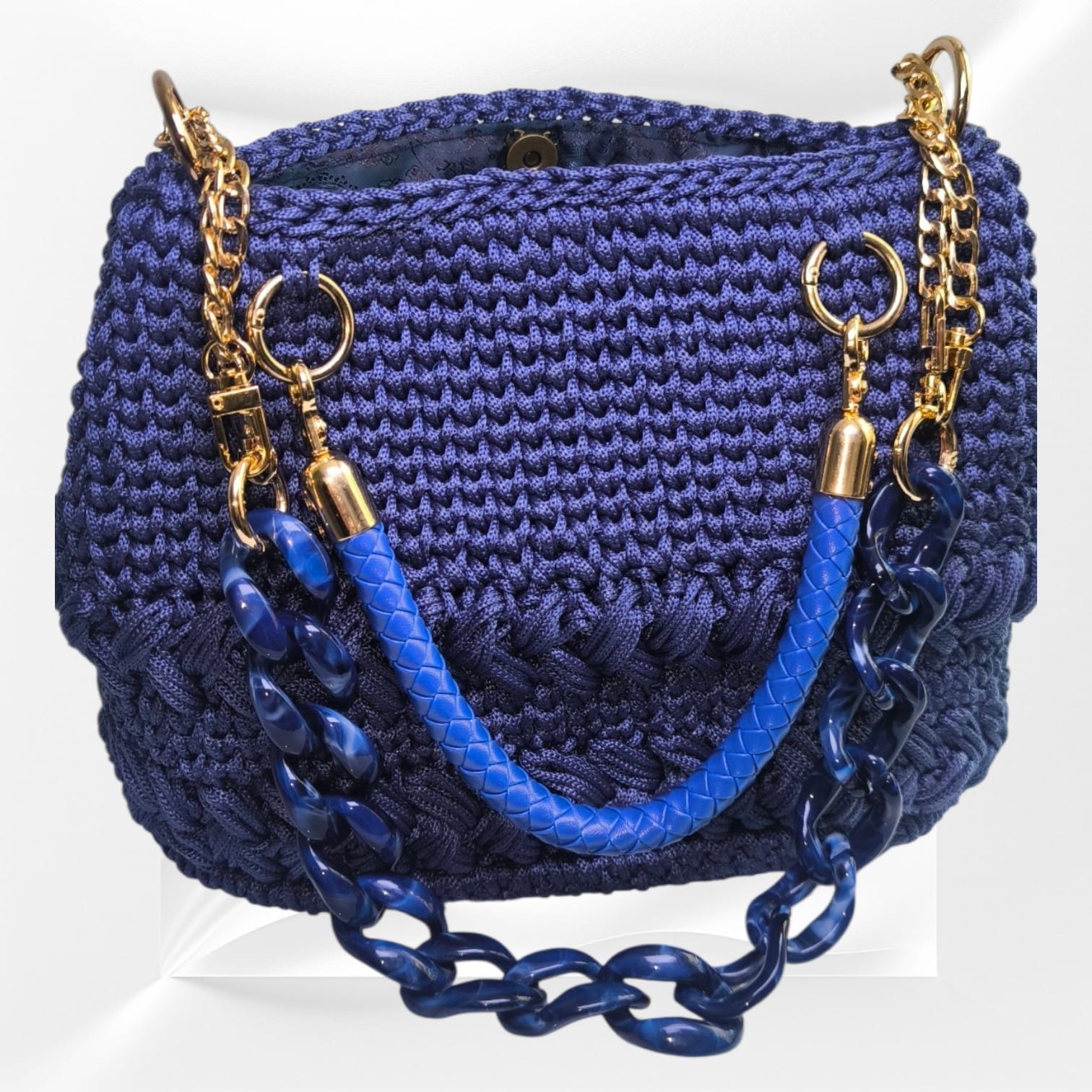 Cora Fashion „Marina“ Handtasche – Marineblau